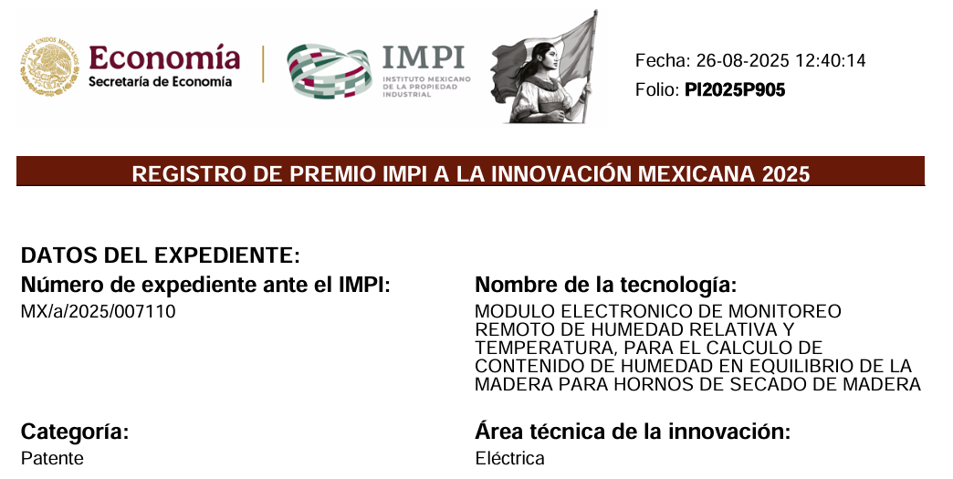 Registro Premio IMPI 2025